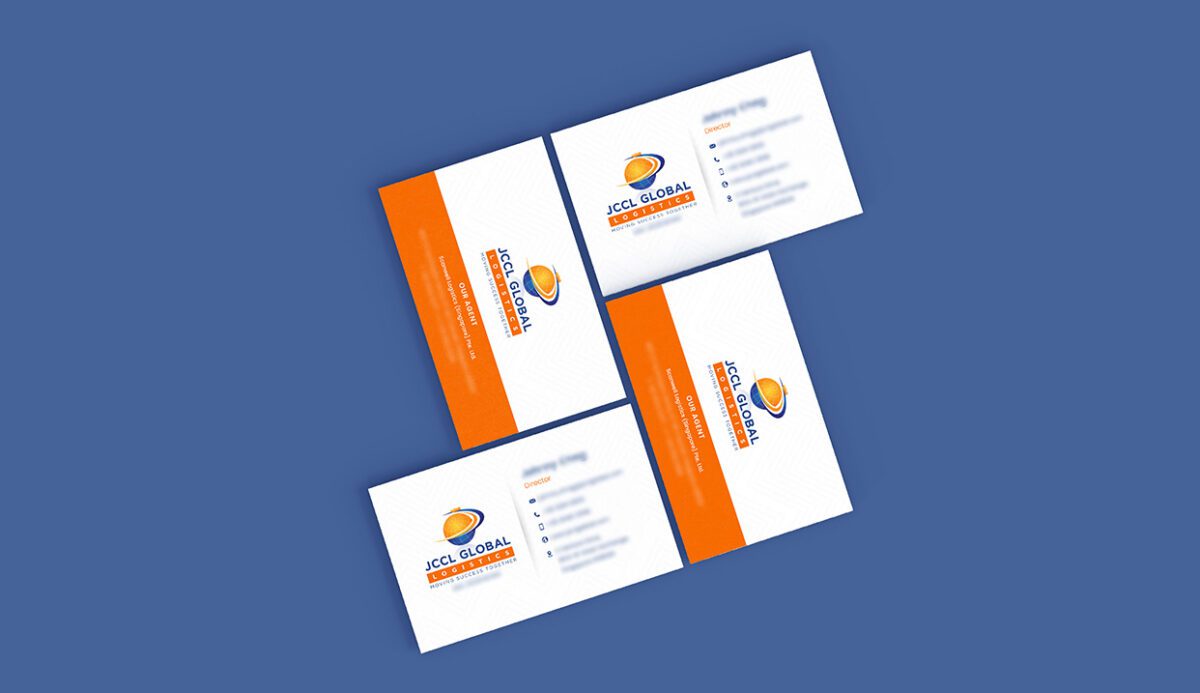 Business Card Design For Global Logistics Company Singapore