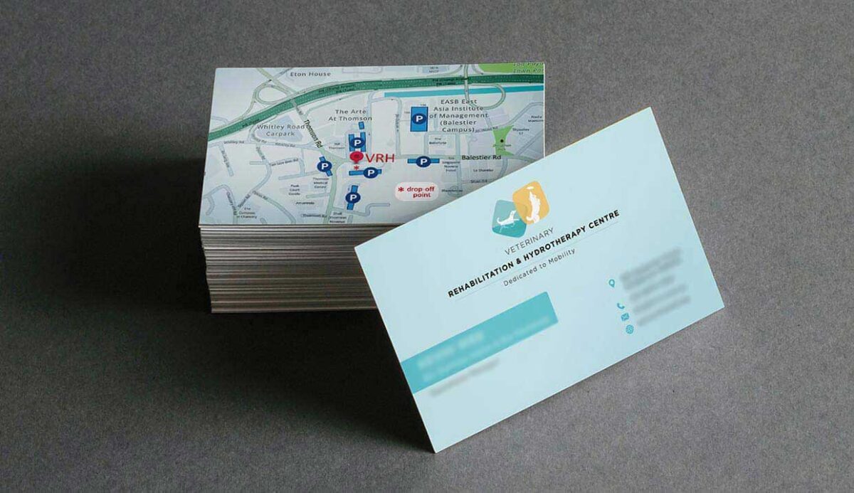 Name Card Design For Veterinary Rehabilitation Centre