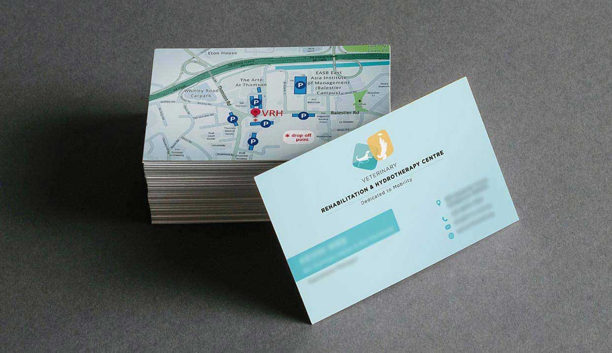  Name Card Design For Veterinary Rehabilitation Centre